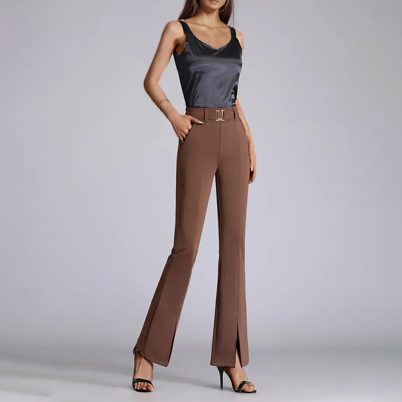 FABIENNE FLARED TROUSERS BY VITTORIA VELURE™