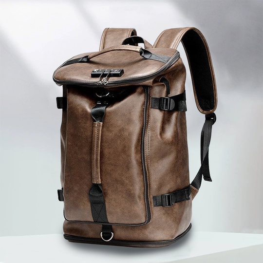 Milano-Calou Functional Leather Backpack