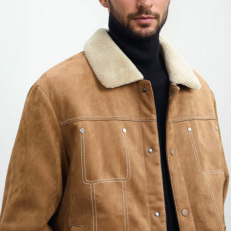 CRUSADER SHERPA EDGE LEATHER JACKET