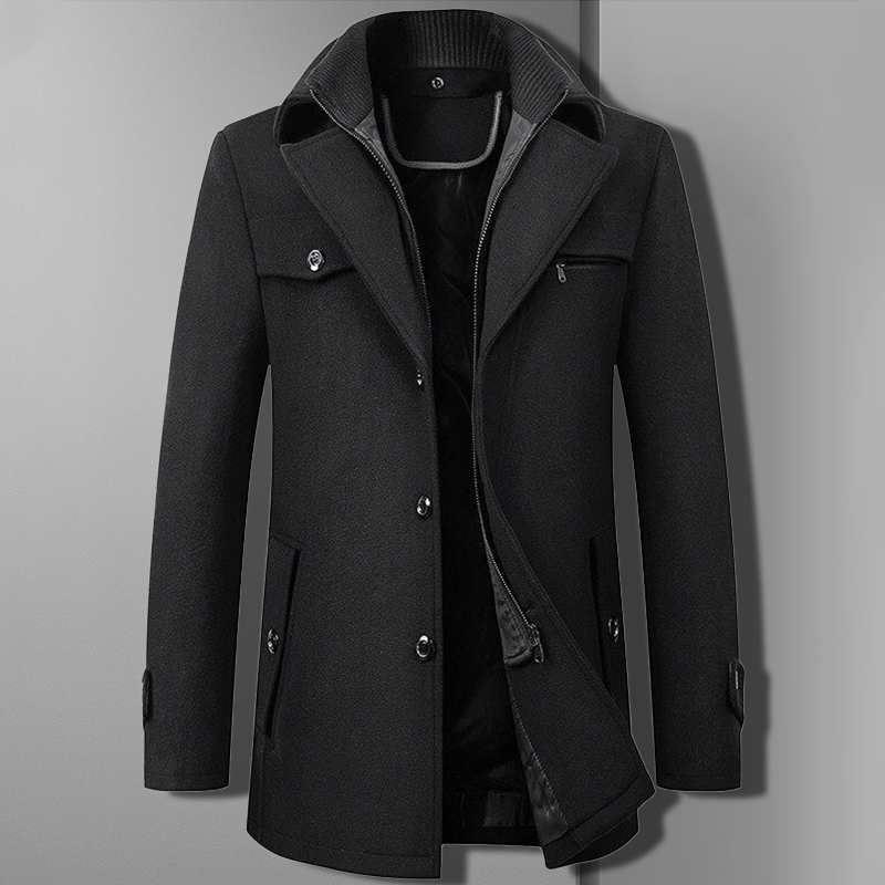 Lewis Luxurious Wool Blend Overcoat