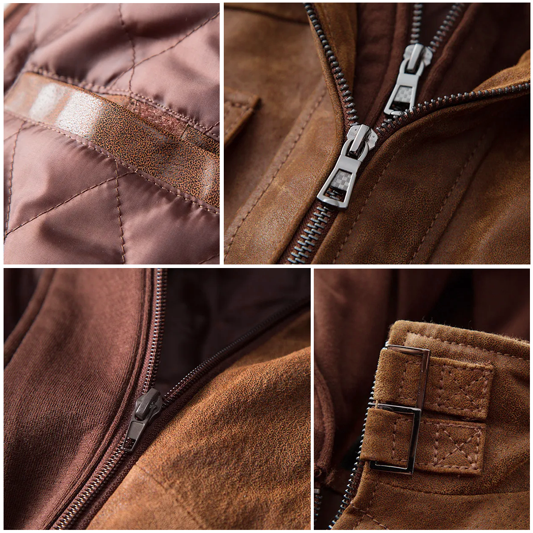 SEBASTIEN DUAL-CORE LEATHER JACKET