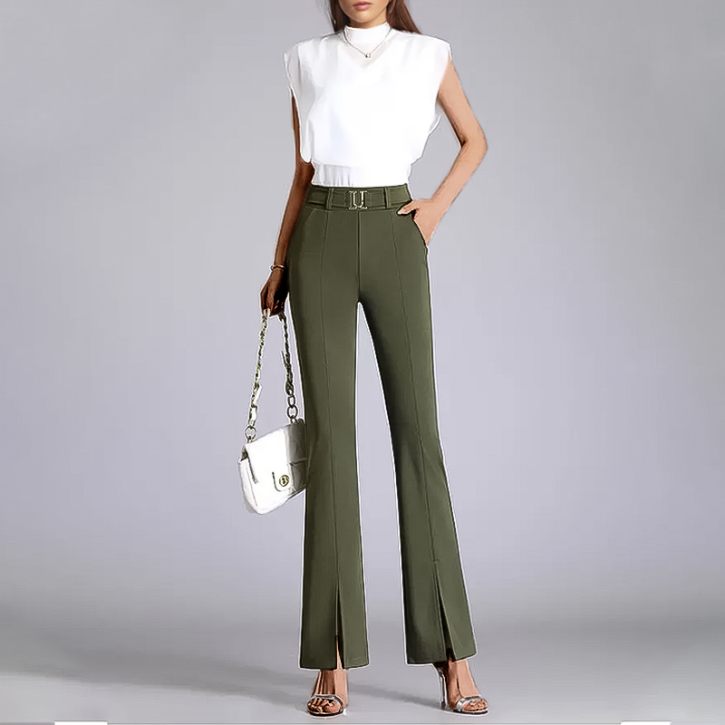 FABIENNE FLARED TROUSERS BY VITTORIA VELURE™