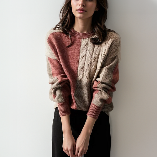 VINTAGE COUTURE PATCHWORK SWEATER