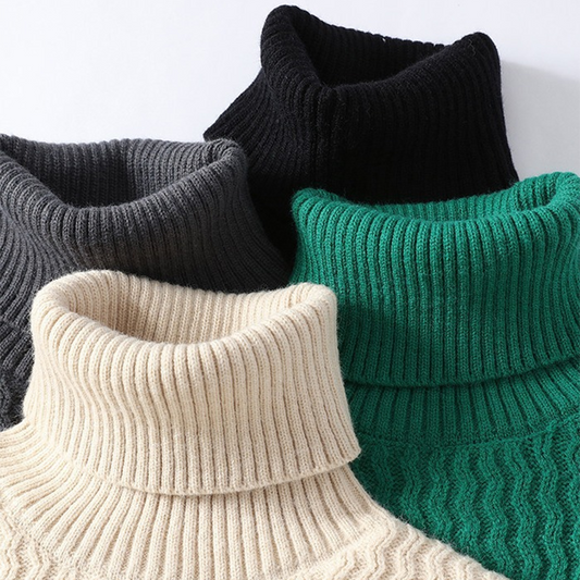 XAVIER THREADS CHEVRON KNIT TURTLENECK