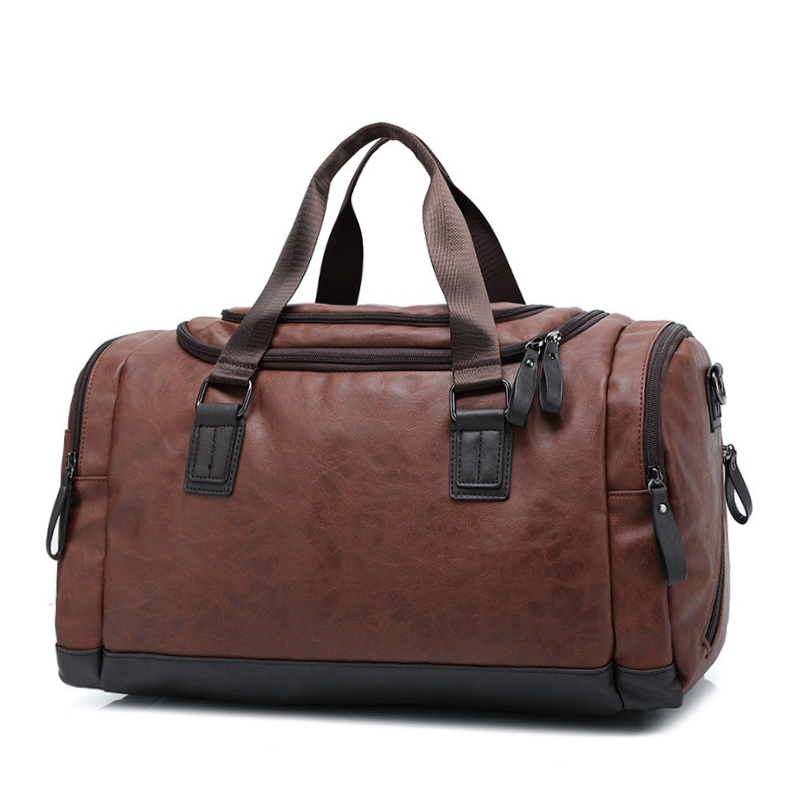 Milano-Caley Vintage Leather Duffle Bag