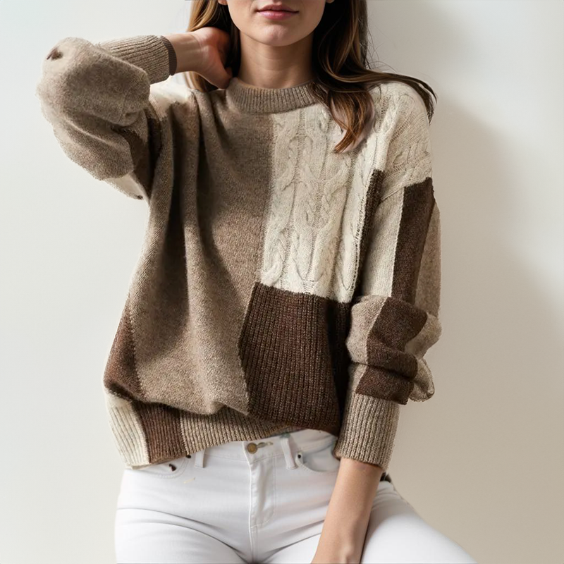 VINTAGE COUTURE PATCHWORK SWEATER