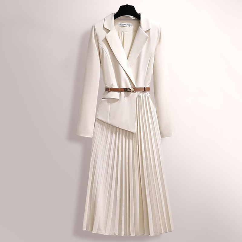 Calienne Intricate Pleated Trench Coat