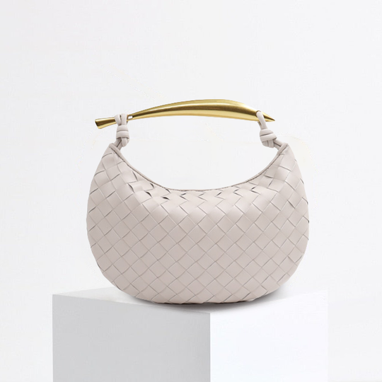 Janveni Intricate Leather Handle Bag