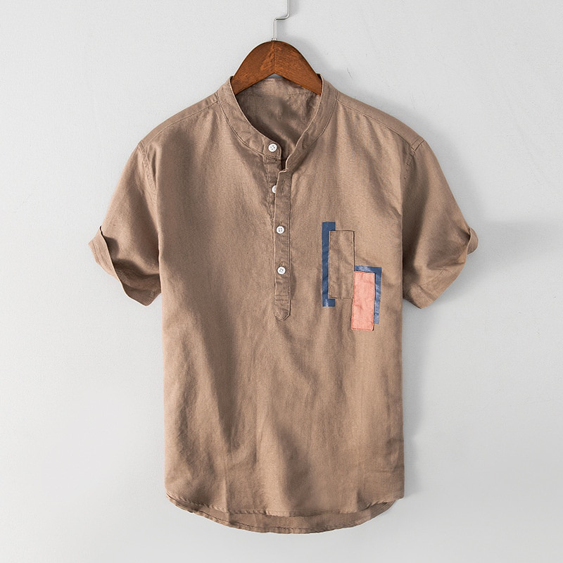 RUSSEL-ÉTROU CONTEMPORARY LINEN SHIRT