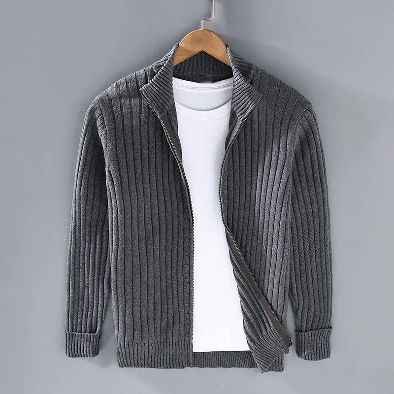 HARLOW 100% MERINO ACE ZIP-UP CARDIGAN