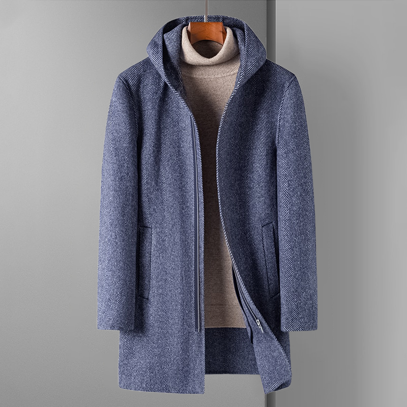 MILANO-CALOU CONTEMPORARY WOOL OVERCOAT