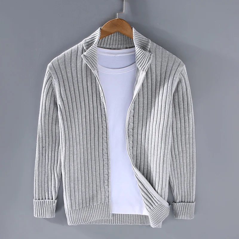 HARLOW 100% MERINO ACE ZIP-UP CARDIGAN