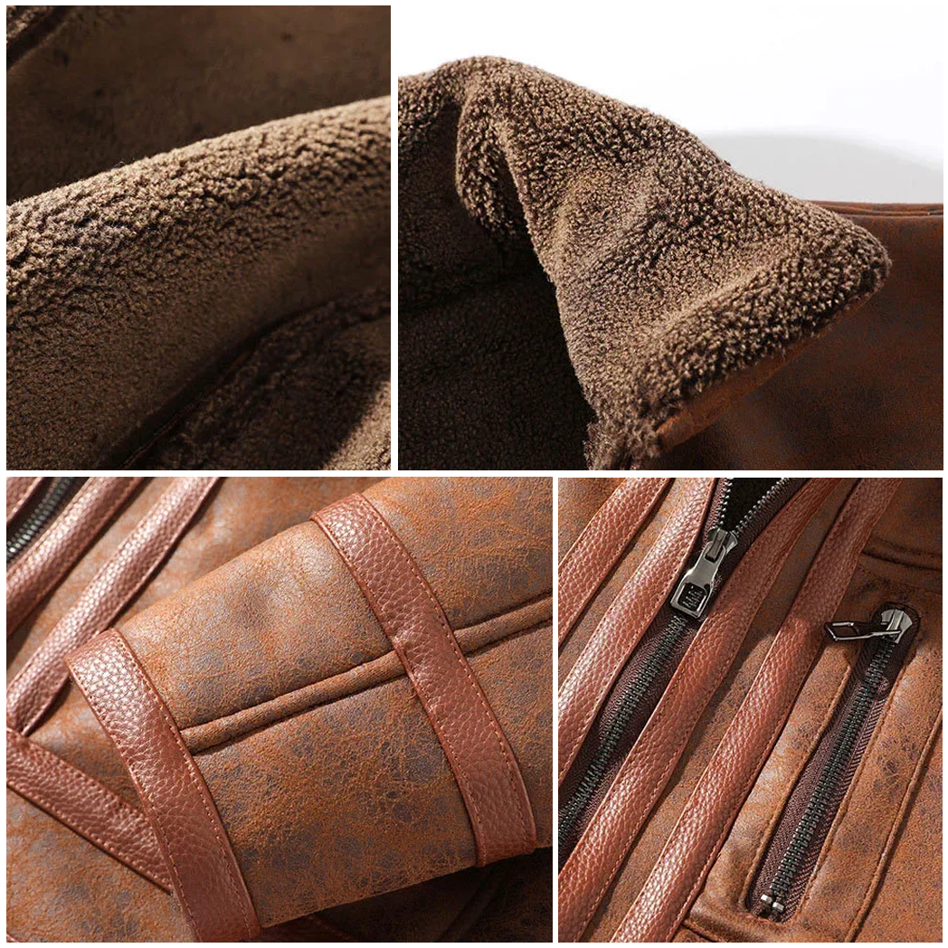 SHELDON SHEARLING LEATHER JACKET