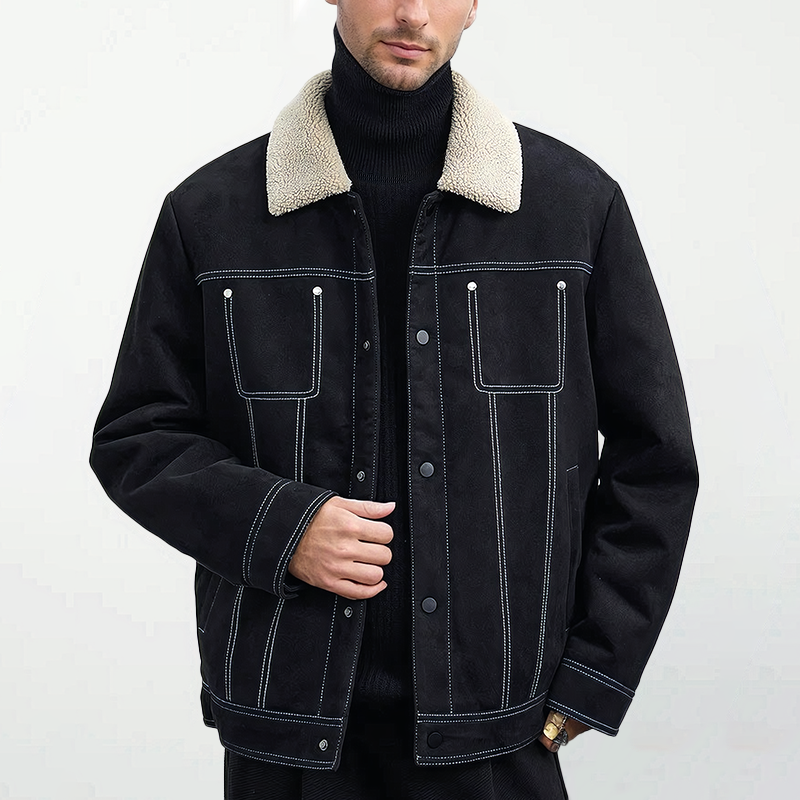 CRUSADER SHERPA EDGE LEATHER JACKET