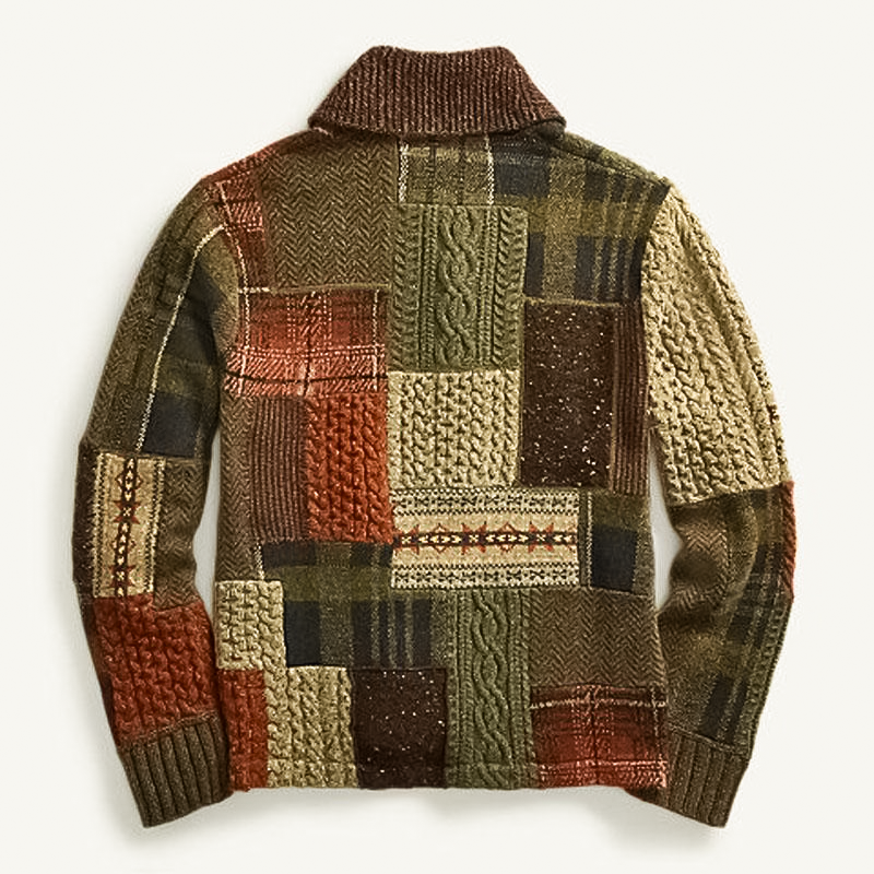 RENÉ MARTIN VINTAGE PATCHWORK CARDIGAN