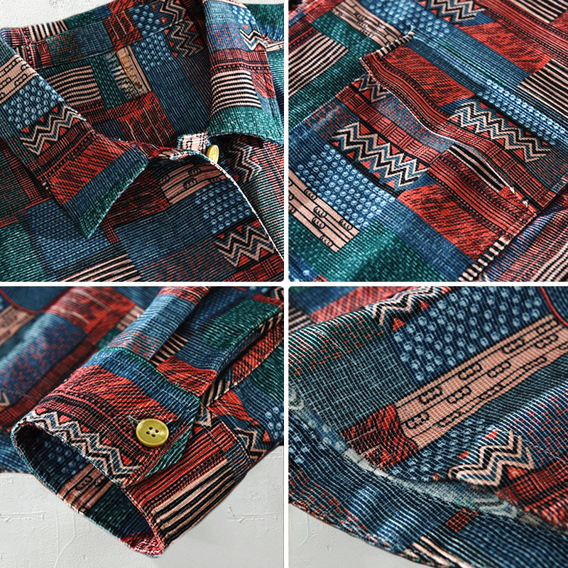 VINIZIO VINTAGE PATCHWORK SHIRT