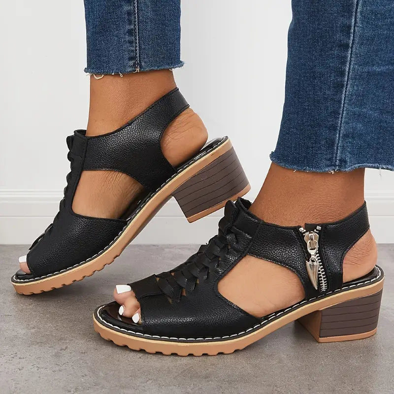 Victoria Harrington Chucky Heel Sandals