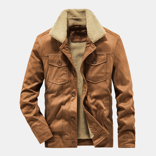 VICEROY FLEECE-LINED SUEDE JACKET