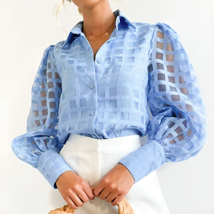 SENNA™ SKYLINE SHEER BLOUSE