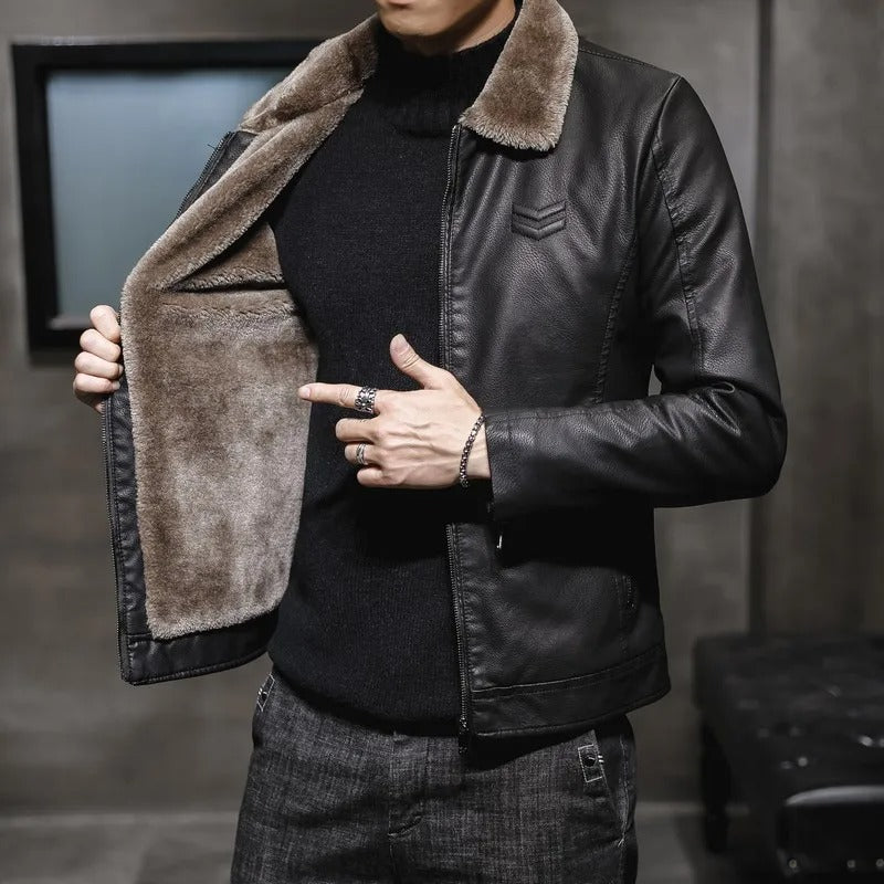 Vincent Leather Bomber Jacket