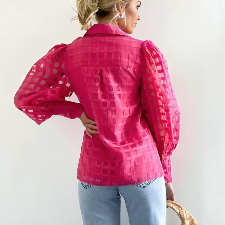 SENNA™ SKYLINE SHEER BLOUSE