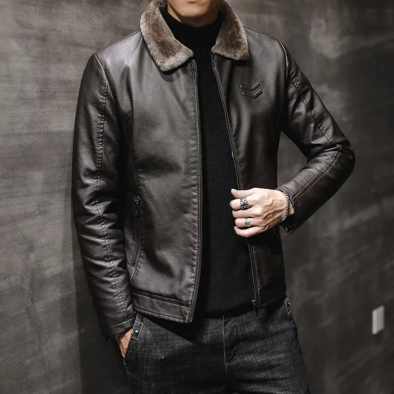 Vincent Leather Bomber Jacket