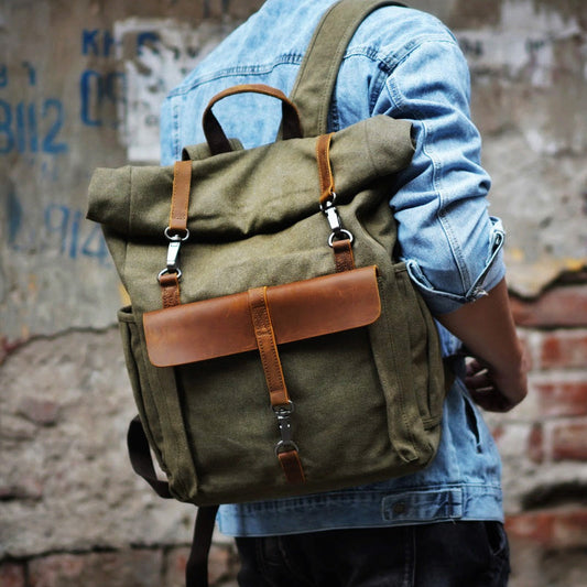 Trailmaster Multi-Strap Canvas Backpack