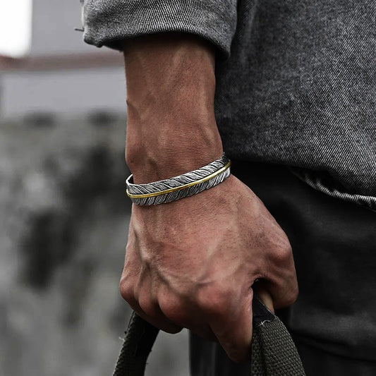 The Norseman's Treasure Feather Bracelet