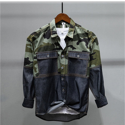 Valmont Men's Casual Camo Shirt