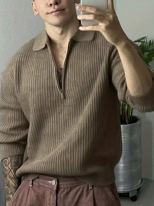 The Classic Knit: Solid Color Sweater for Effortless Style